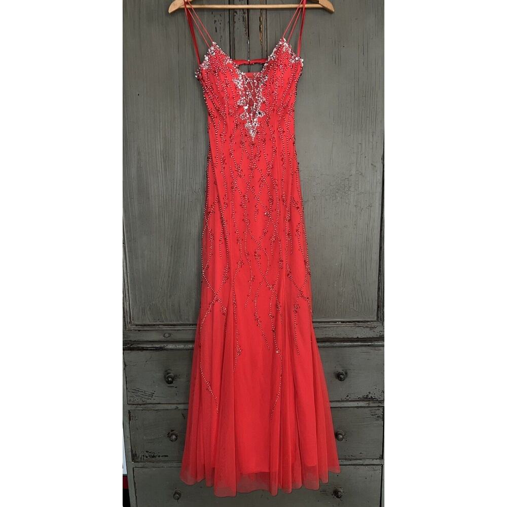 Elegant Red Midi Dress
